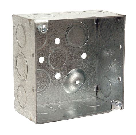 junction box 4x4 5a052|912240 Raco Electrical Box, Galvanized Zinc, 2.